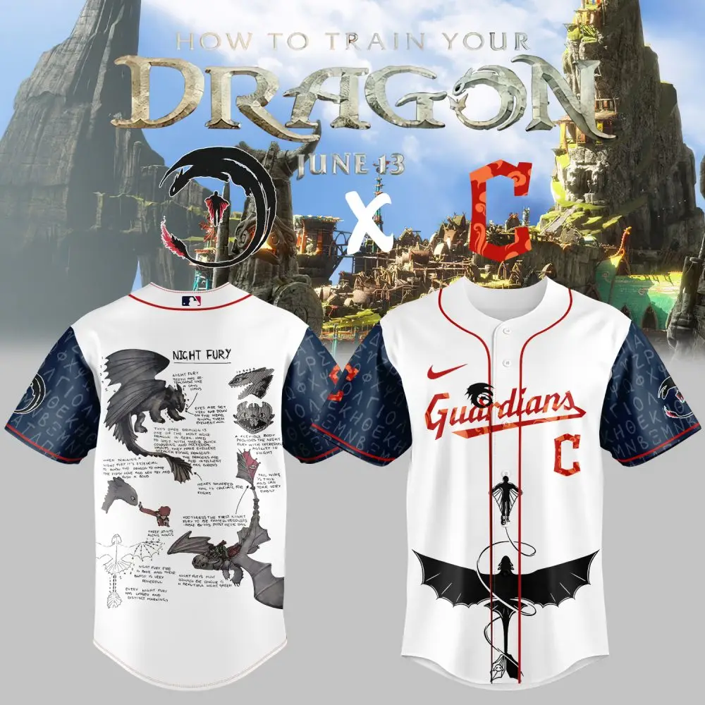 Exclusive Night Fury Guardians Baseball Jersey - How To Train Your Dragon Fan Gear