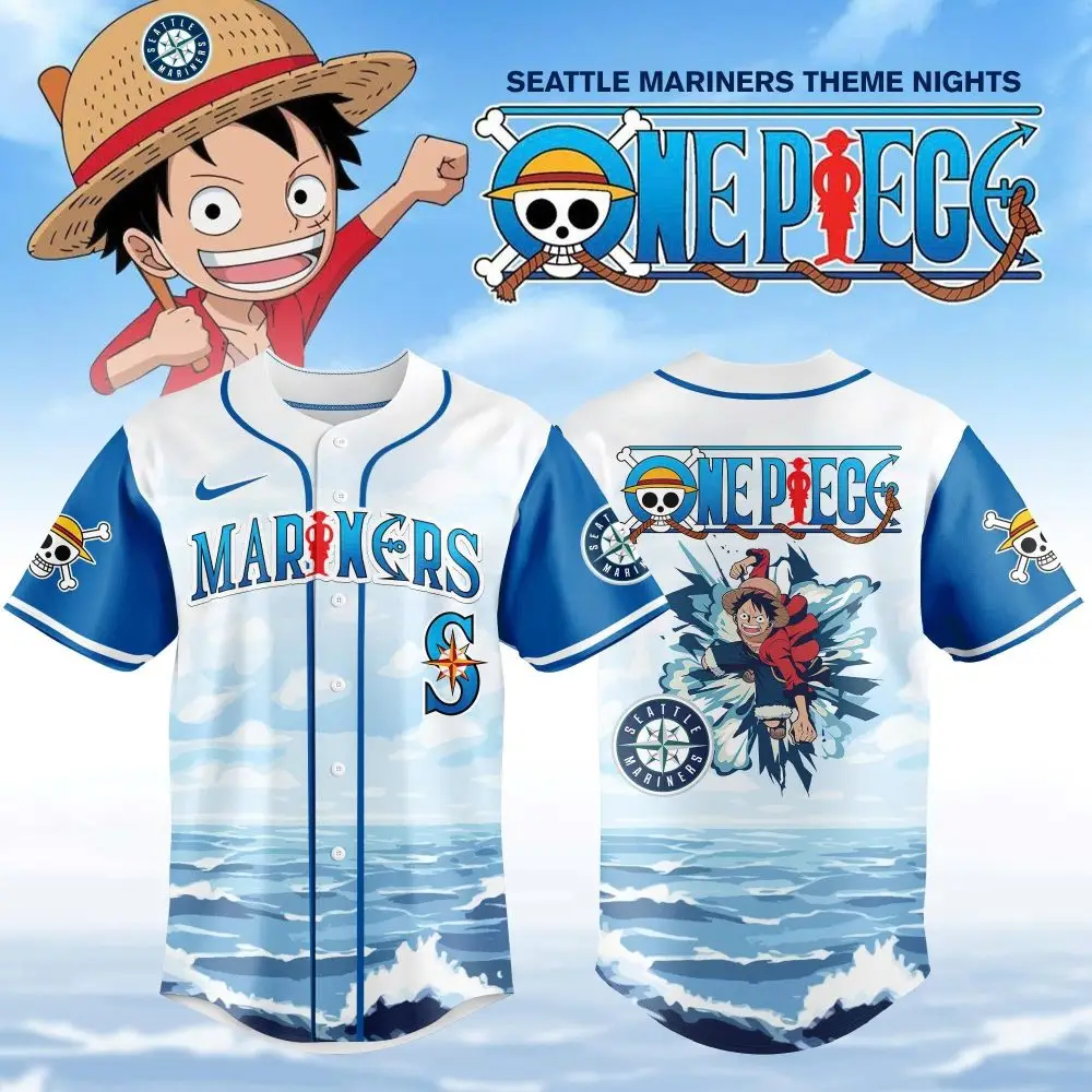 Exclusive One Piece X Mariners Jersey – Limited Edition Anime Fan Gear!