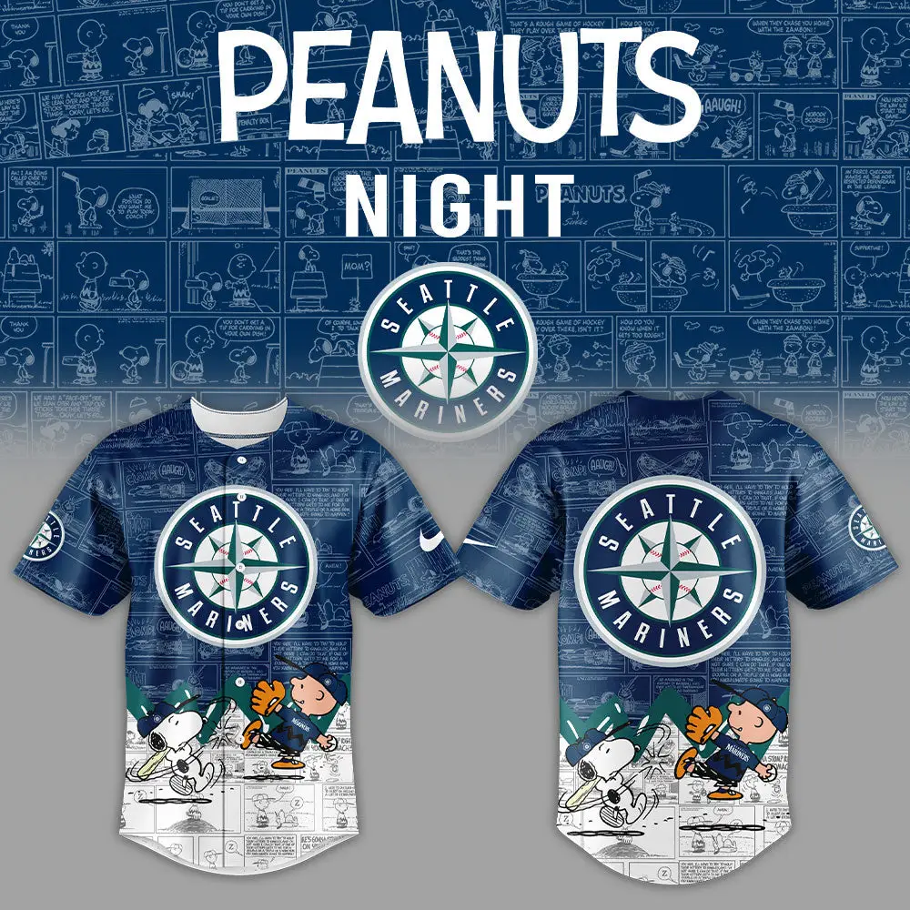 Exclusive Seattle Mariners Peanuts Night Jersey – Limited Edition Collectible!