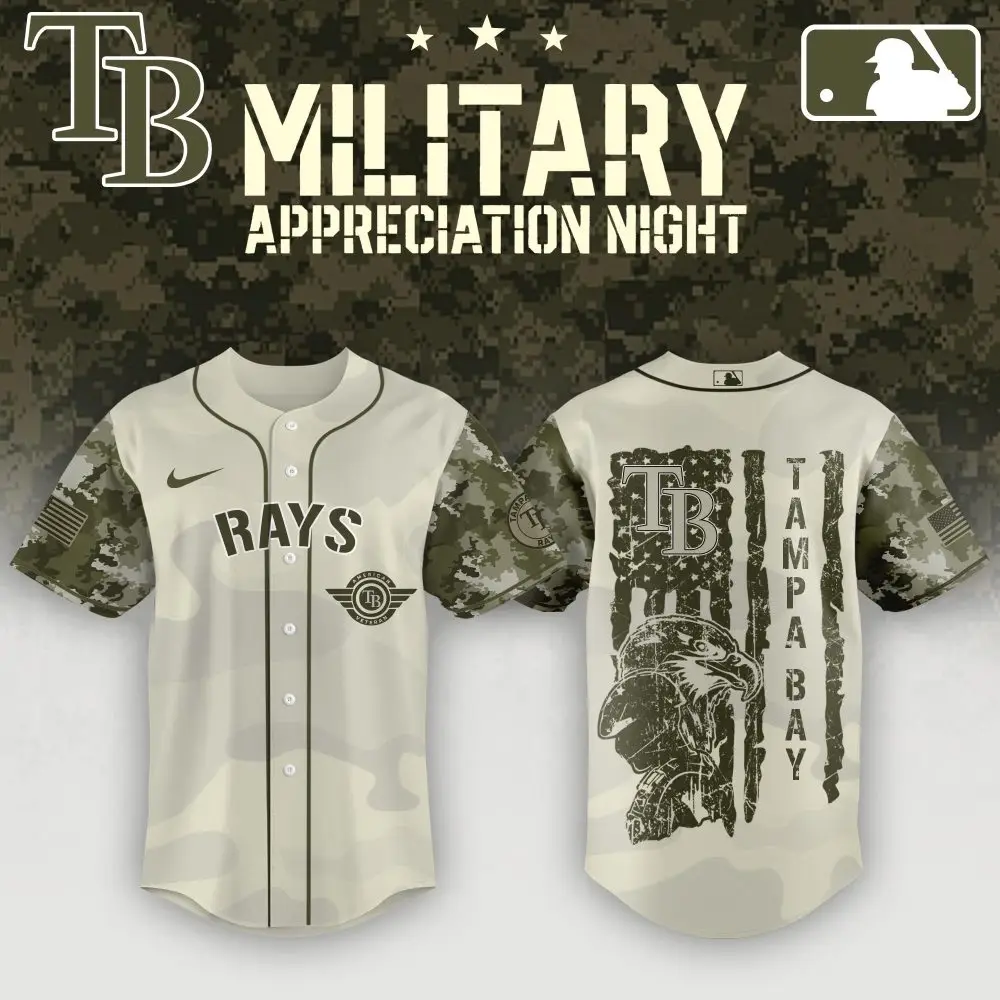 Exclusive Tampa Bay Rays Military Appreciation Camo Jersey - Support & Style Combined!