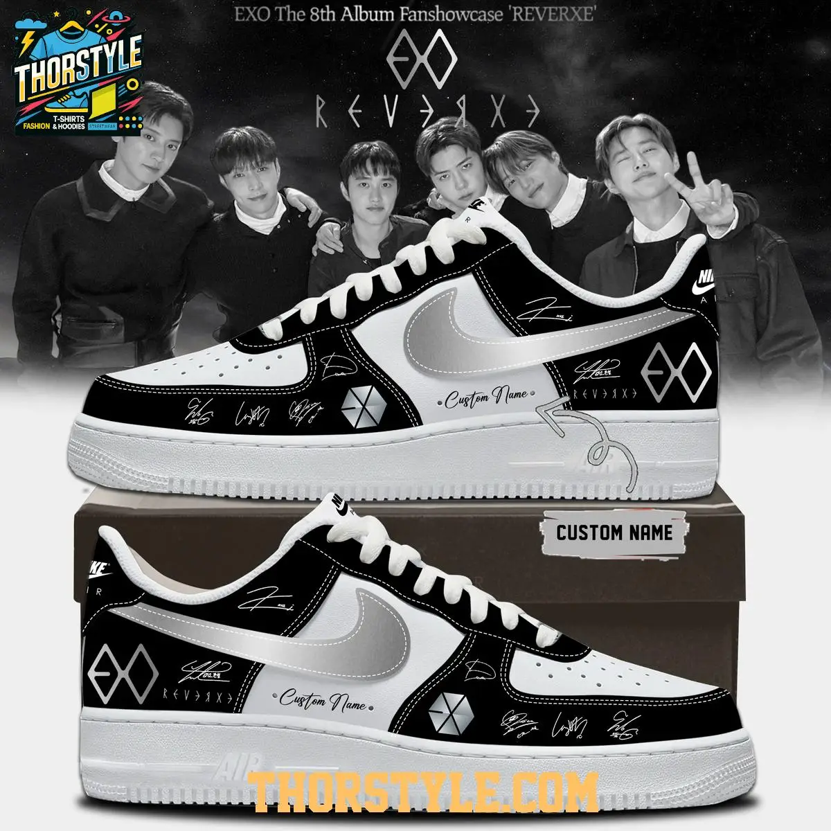 EXO The 8th Album Reverxe 2026 Album Personalized Air Force 1 Shoes