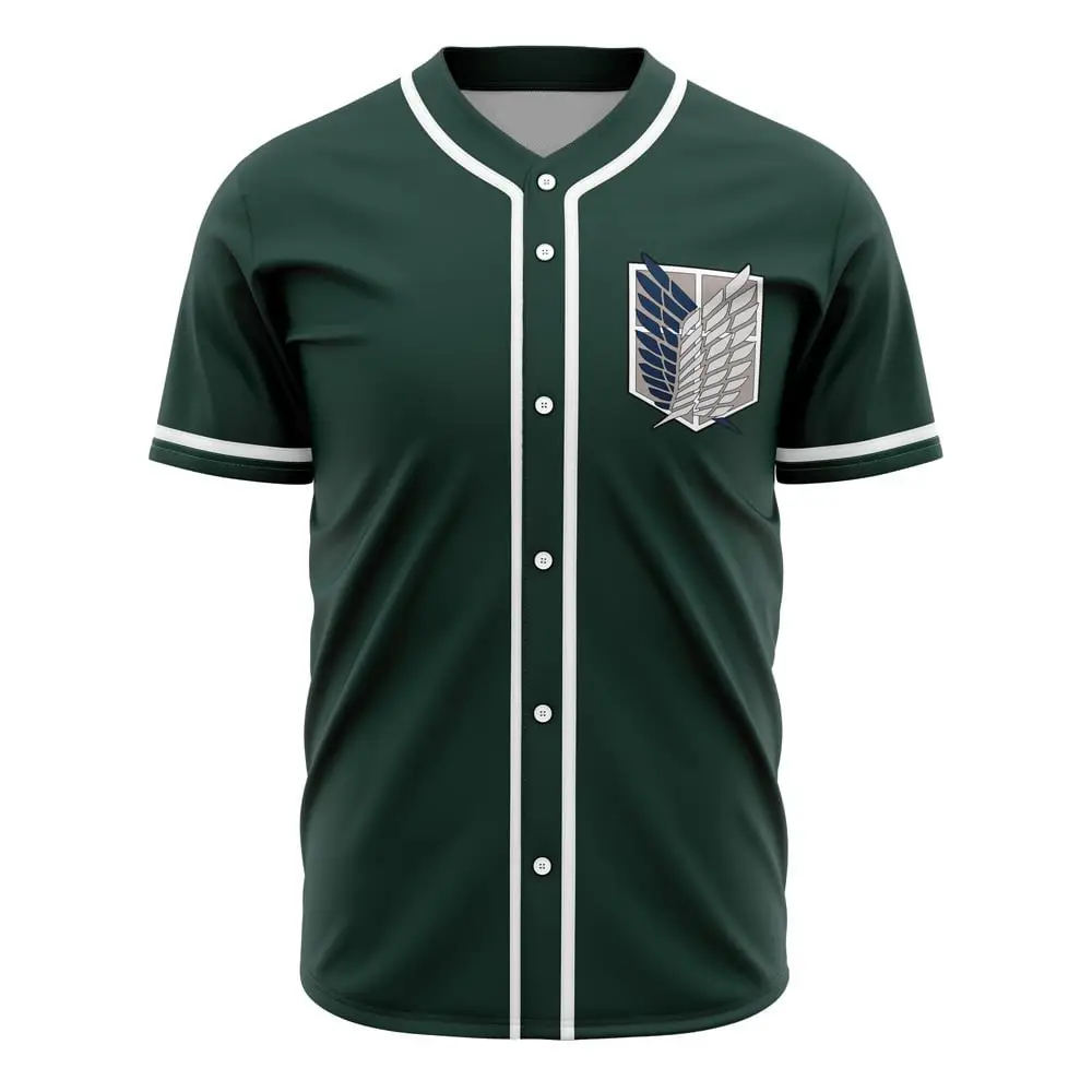 Explore The World In Style: Green Anime-Inspired Baseball Jersey – Perfect For Fans!