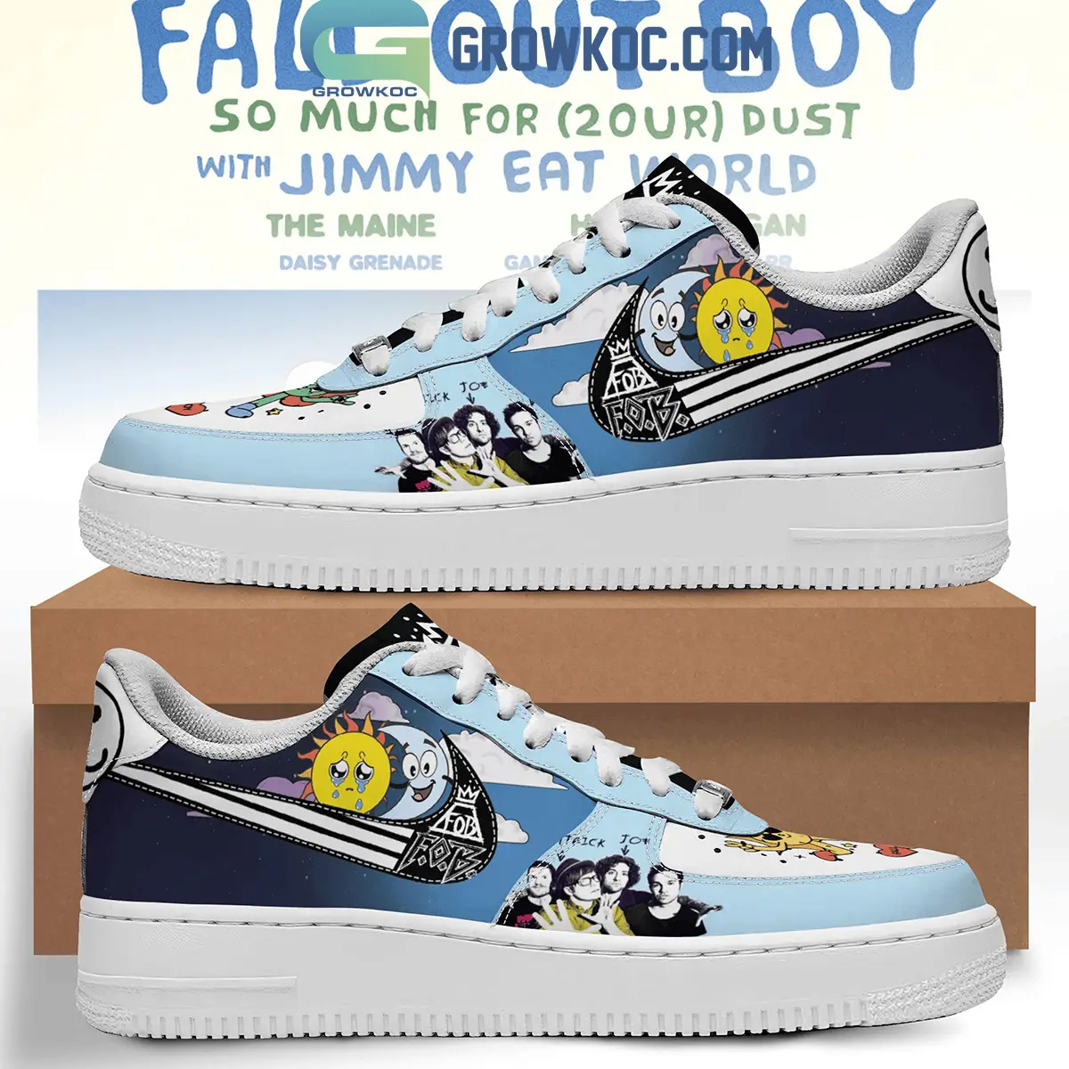 Fall Out Boy So Much For Dust 2024 Tour Air Force 1 Shoes