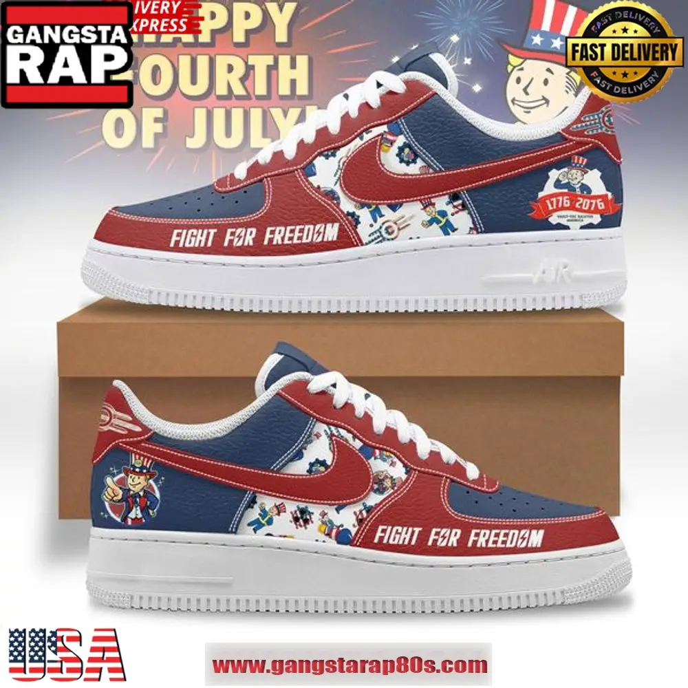 Fall Out Happy Fourth of July New Design Air Force 1 Sneakers Shoes