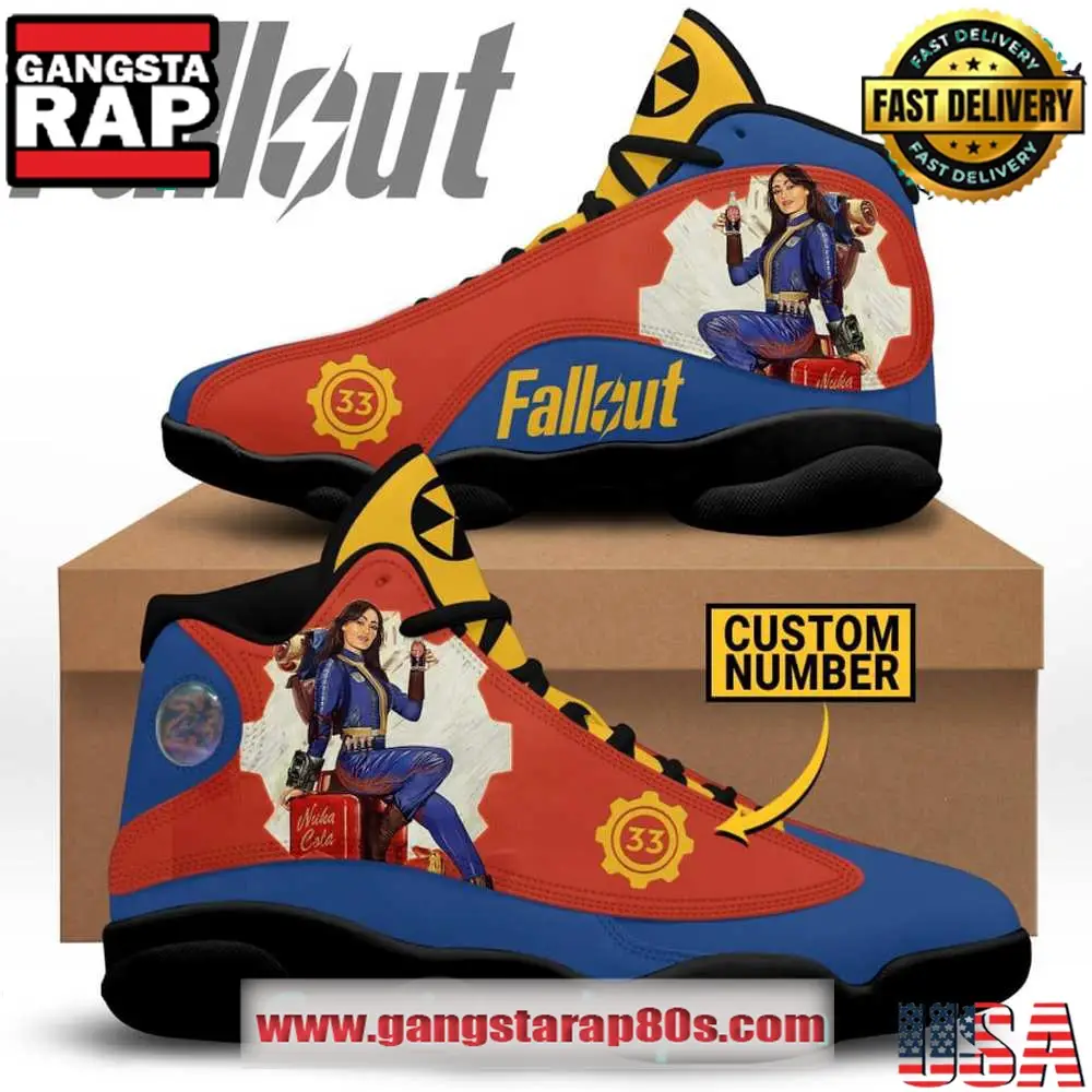Fallout Custom Number Air Jordan 13 Sneakers Shoess