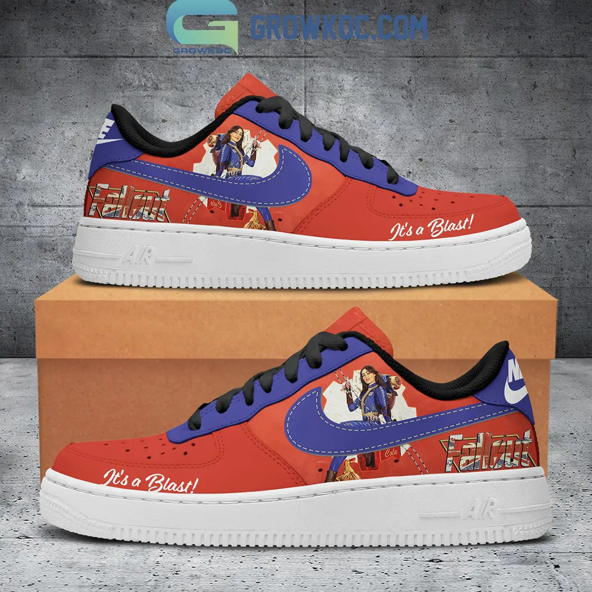 Fallout Nuka Cola Vault Boy Approved Air Force 1 Shoes