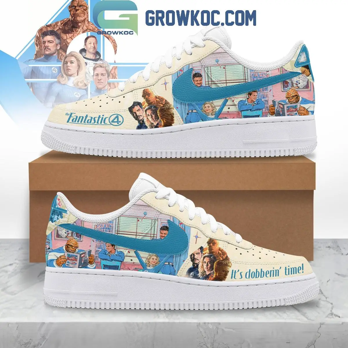 Fantastic 4 It's Dobberin Time Air Force 1 Shoes