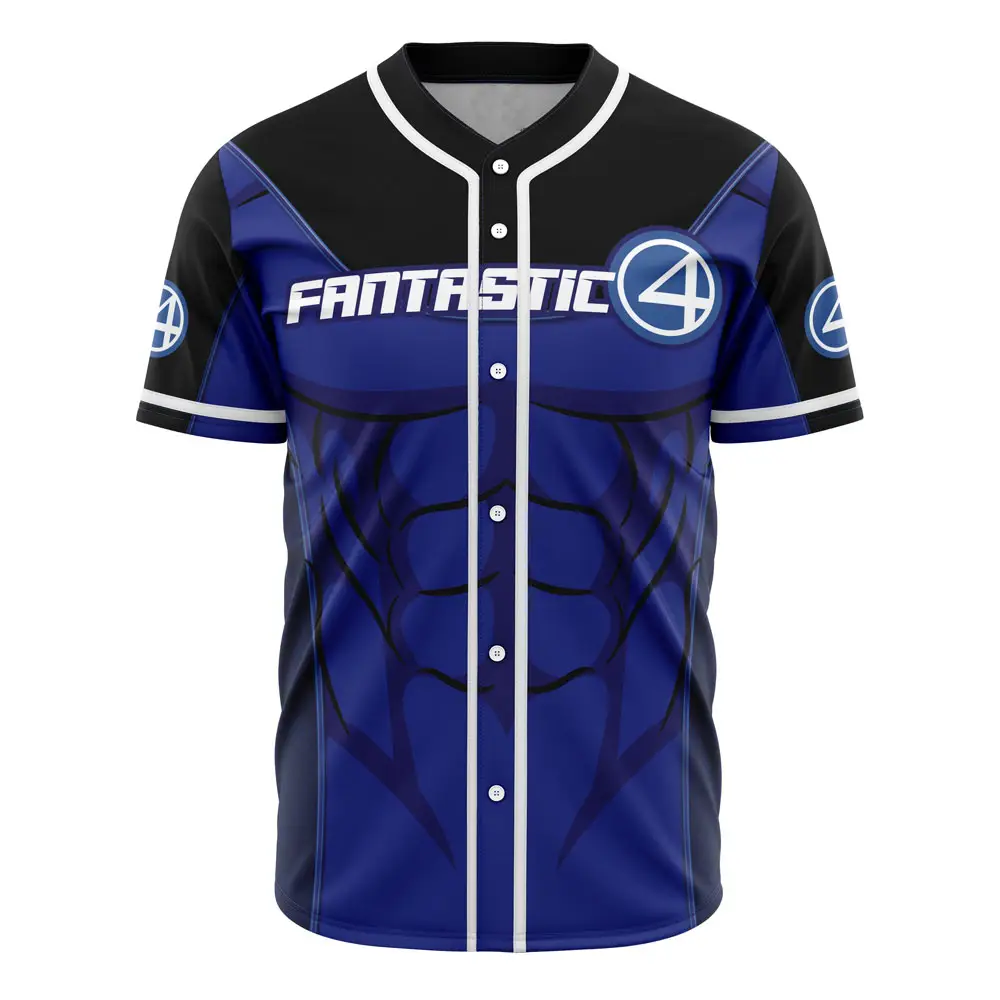 Fantastic 4 Superhero Costume Baseball Jersey - Stylish & Comfortable Fan Gear