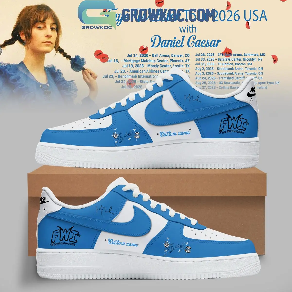 Faye Webster Tour 2026 Air Force 1 Shoes