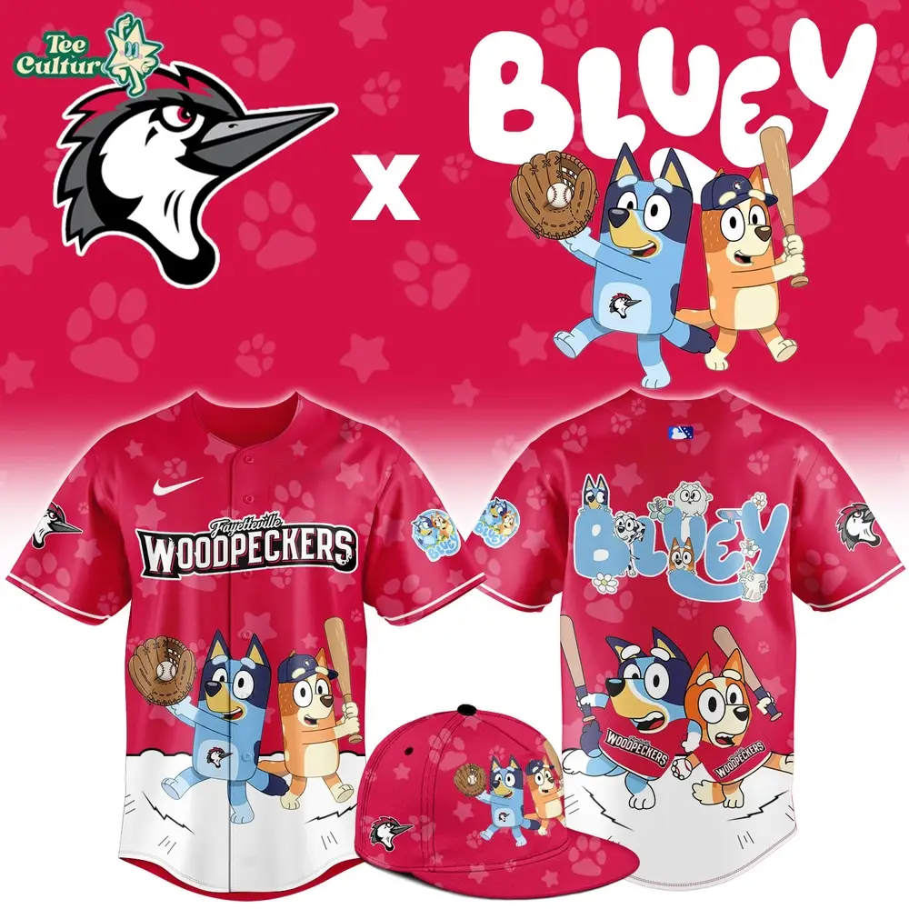 Fayetteville Woodpeckers Bluey Night Game Limited Jersey
