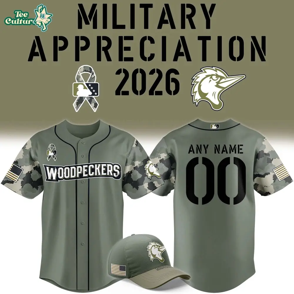 Fayetteville Woodpeckers Military Appreciation Night 2026 Custom Baseball Jersey
