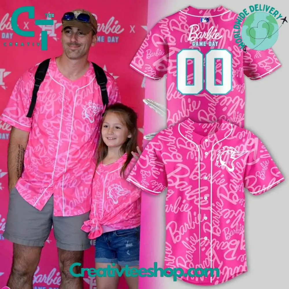 Fayetteville Woodpeckers X Barbie Day 2025 Personalized Baseball Jersey