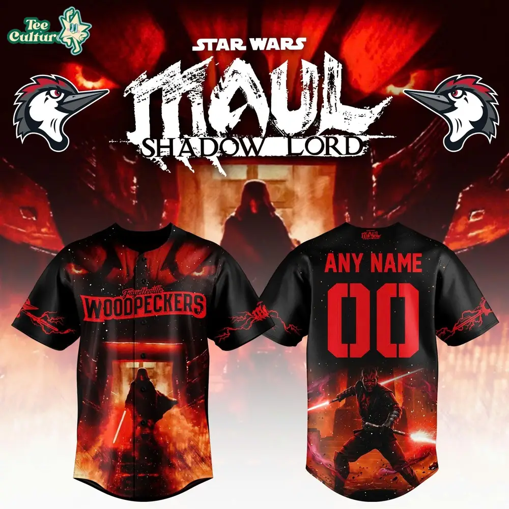 Fayetteville Woodpeckers x Star Wars Nights 2026 Baseball Jersey
