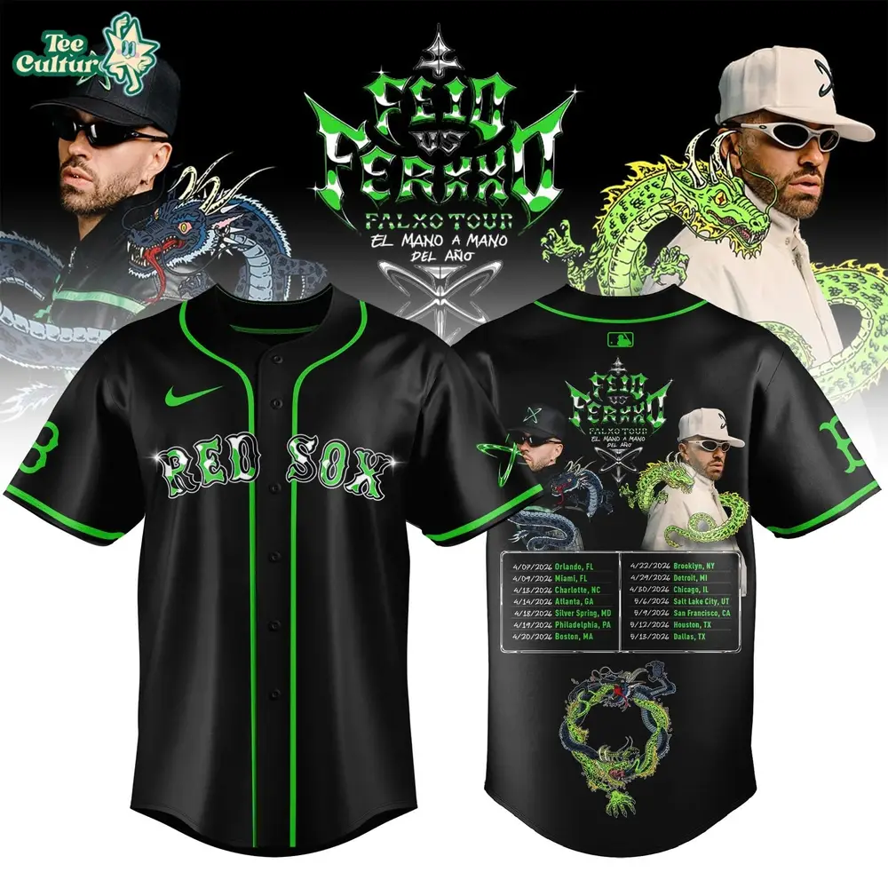 FEID Tour Jersey, Red Sox Jersey, Music Merch FEID Tour Jersey, Red Sox Jersey, Music Merch - Image 1