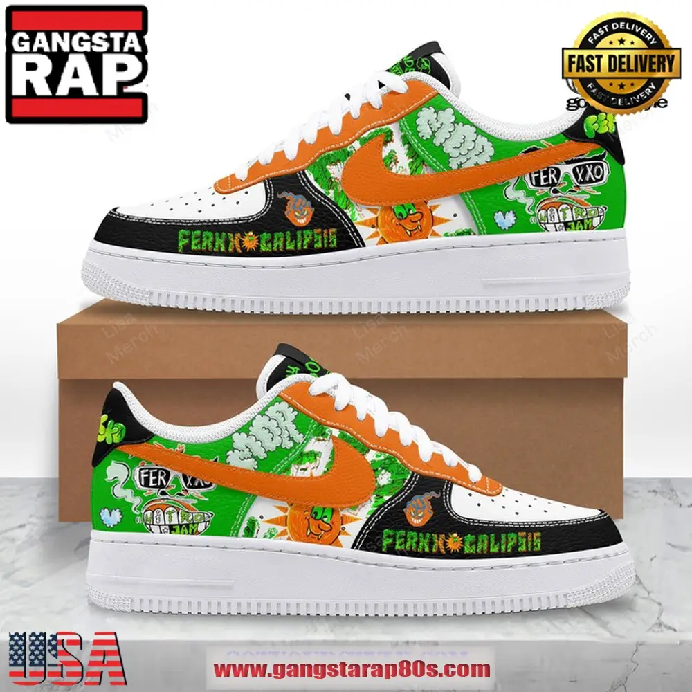 Ferxxo Calipsis World Tour Limited Edition Air Force 1 Running Sneakers Shoes