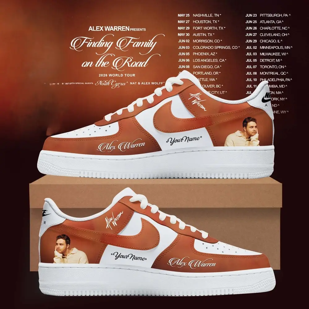 Finding Family Alex Warren Tour 2026 Air Force 1 Shoes V1 