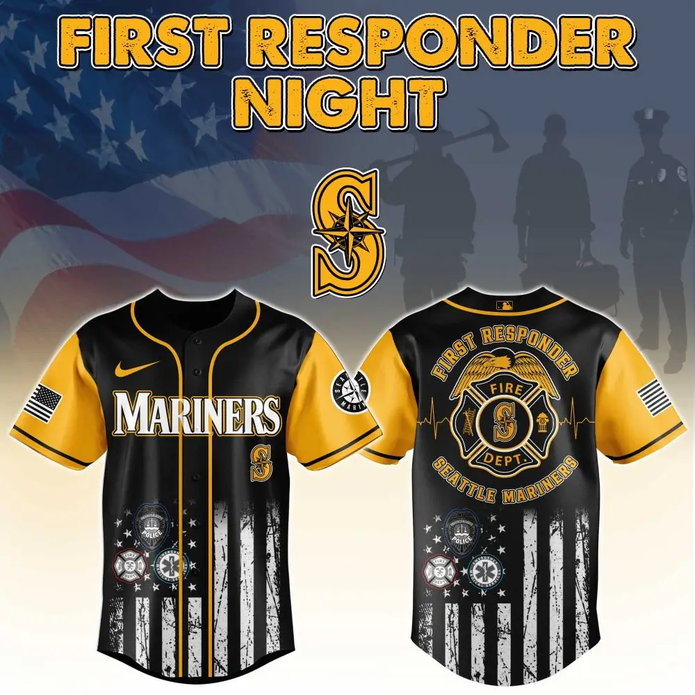 First Responder Night Jersey - Honor Heroes With Style , Limited Edition Mariners Gear