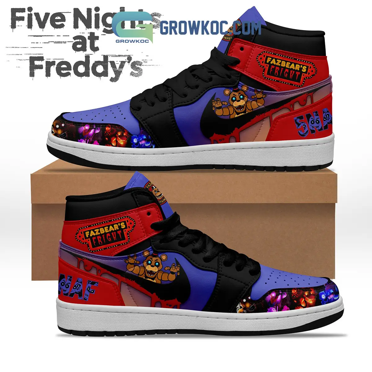 Five Night At Freddy's Air Jordan 1 Shoes