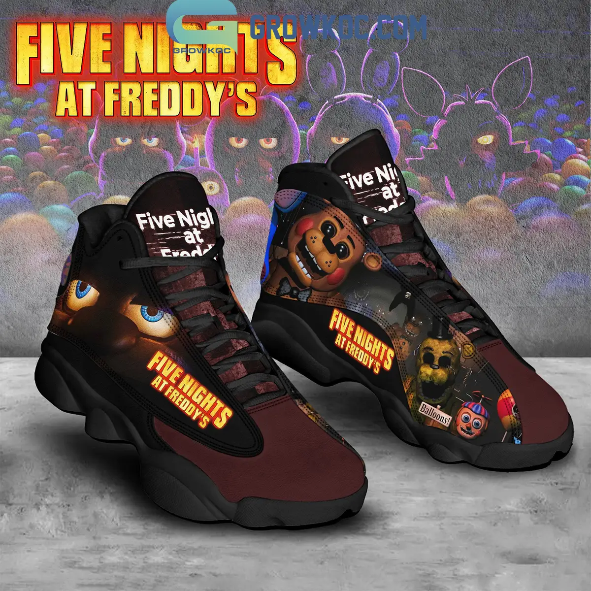 Five Nights At Freddy's Horror Fan Air Jordan 13 Shoes