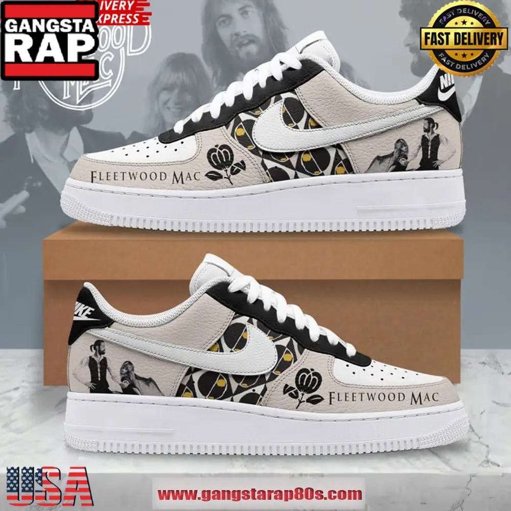 Fleetwood Mac Nike Special Edition Air Force 1 Running Sneakers Shoes