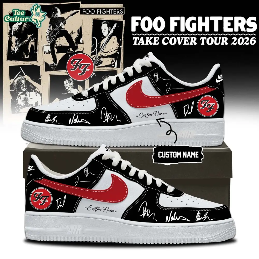 Foo Fighters ”Take Cover Tour 2026” Limited Edition Signature - AF1 Shoes 1