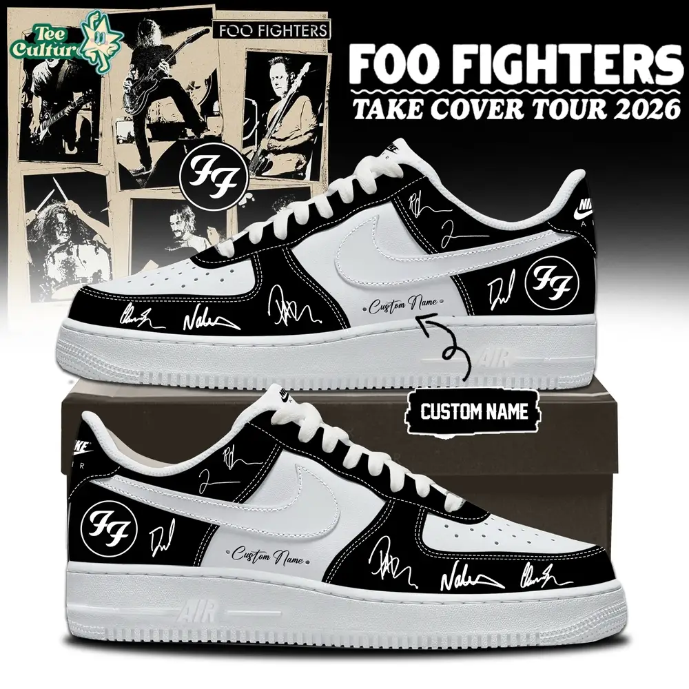 Foo Fighters ”Take Cover Tour 2026” Limited Edition Signature - AF1 Shoes 2