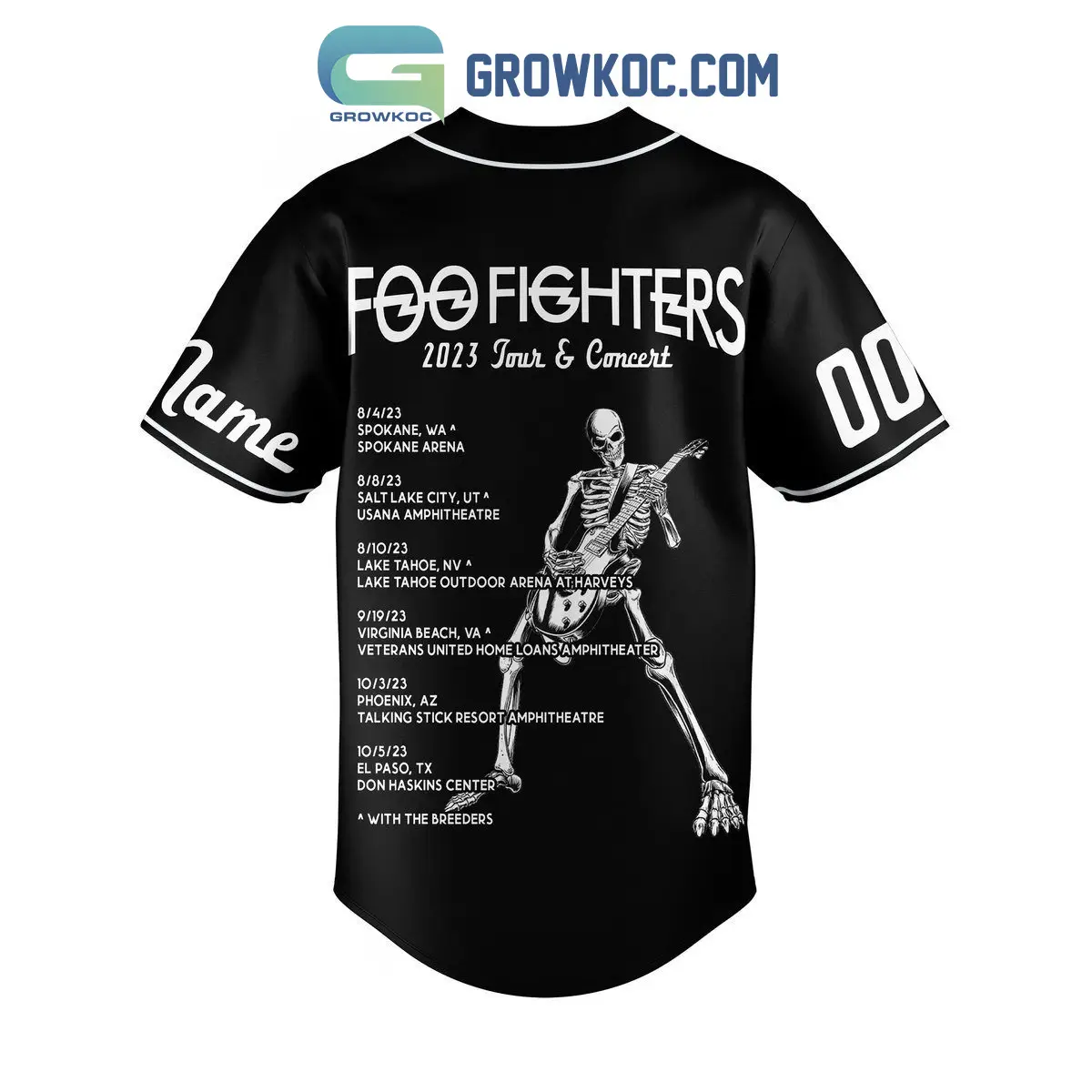 Foo Fighters 2023 Tour I've Waited Here For You Everlong Personalized Baseball Jersey