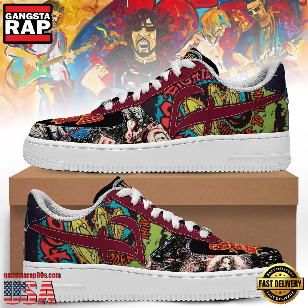 Foo Fighters Music Fans Lover Air Force 1 Sneaker Shoes Foo Fighters Music Fans Lover Air Force 1 Sneaker Shoes - Image 1