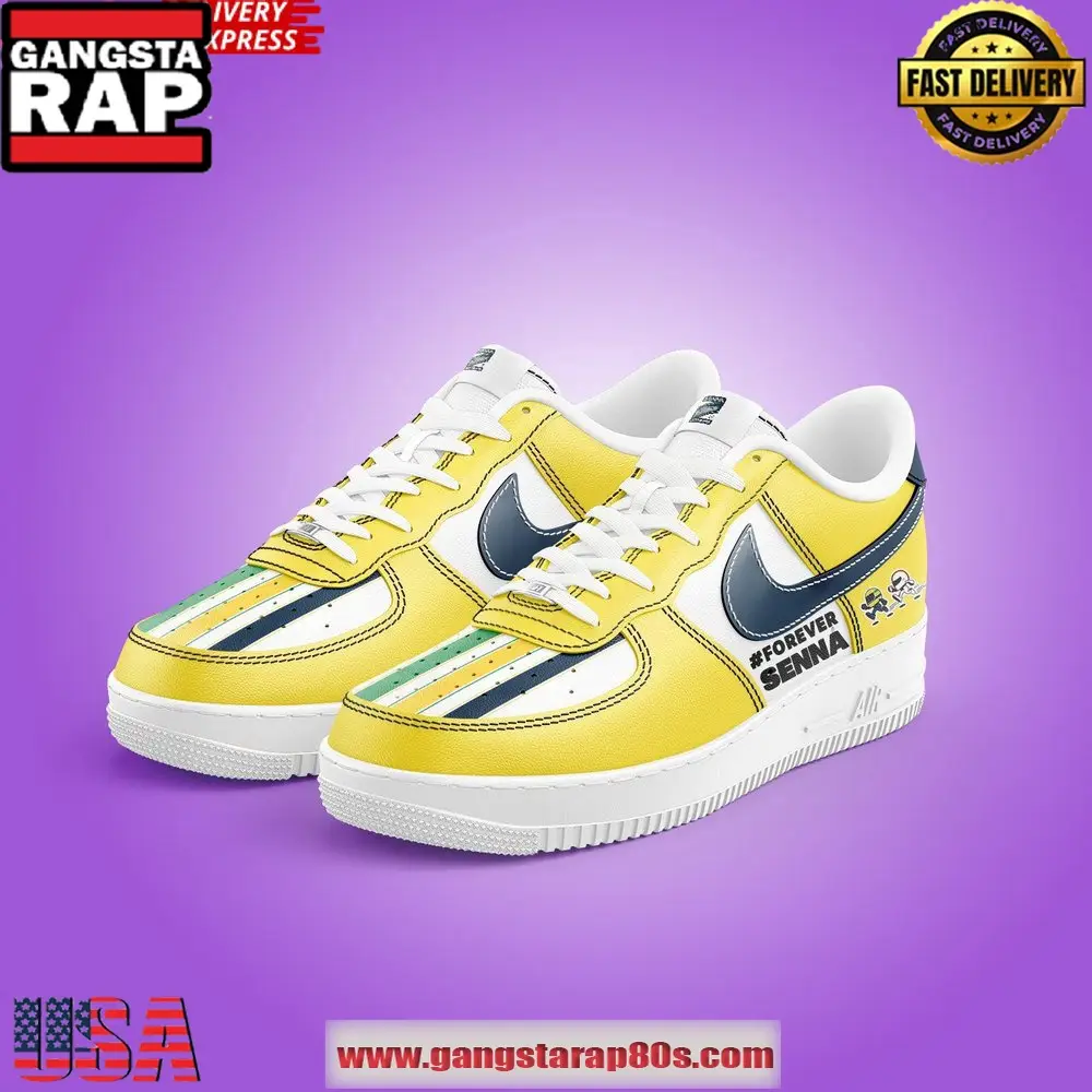Forever Senna Monaco F1 Team Air Force 1 Shoes Running Sneakers