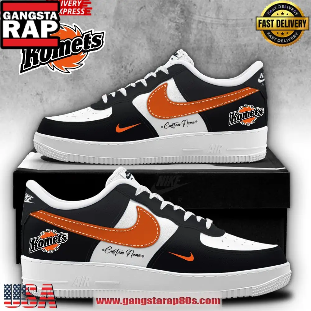 Fort Wayne Komets Custom Air Force 1 Running Sneakers Shoes Fort Wayne Komets Custom Air Force 1 Running Sneakers Shoes - Image 1