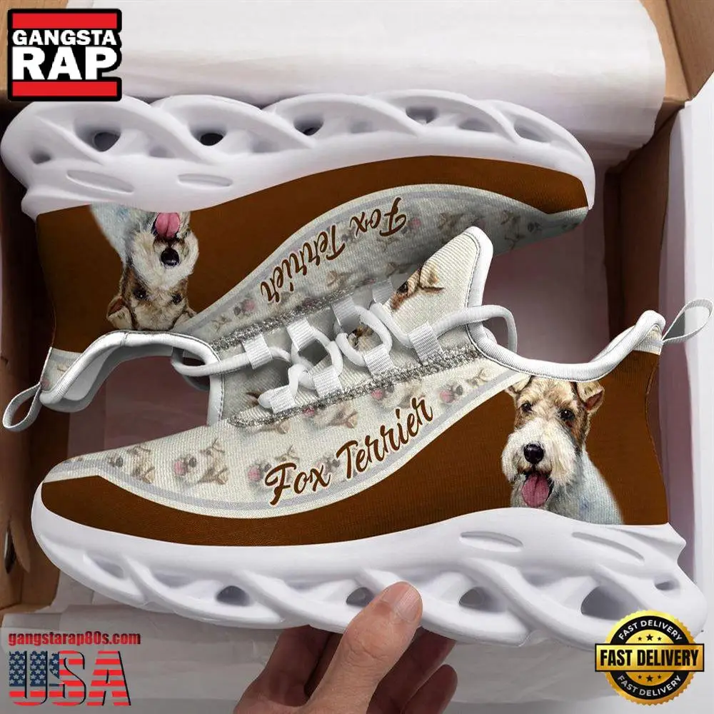 Fox Terrier Dogs Lover Max Soul Shoes, Running Sneakers