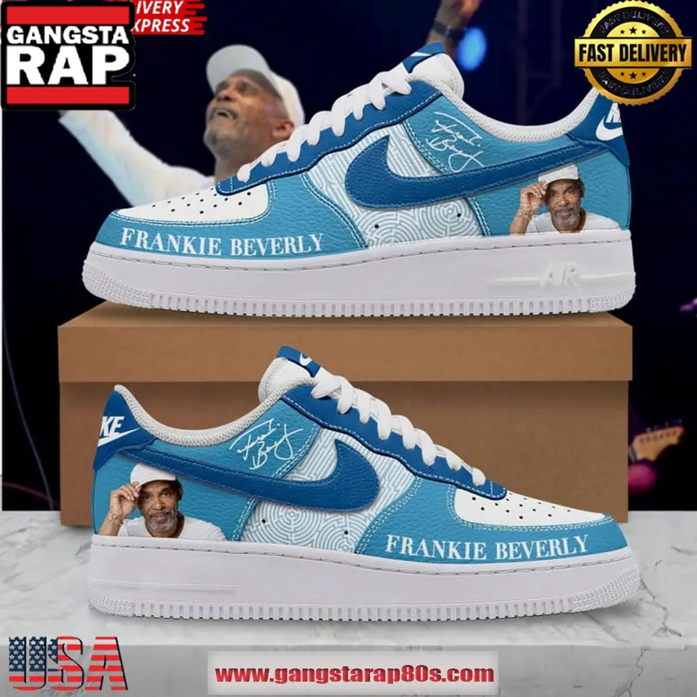 Frankie Beverly Limited Edition Air Force 1 Running Sneakers Shoes