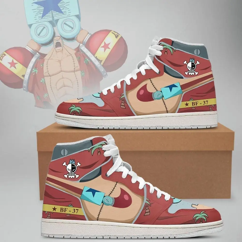 Franky One Piece Air Jordan 1 High Top Shoes SMFOPA2 Franky One Piece Air Jordan 1 High Top Shoes SMFOPA2 - Image 1