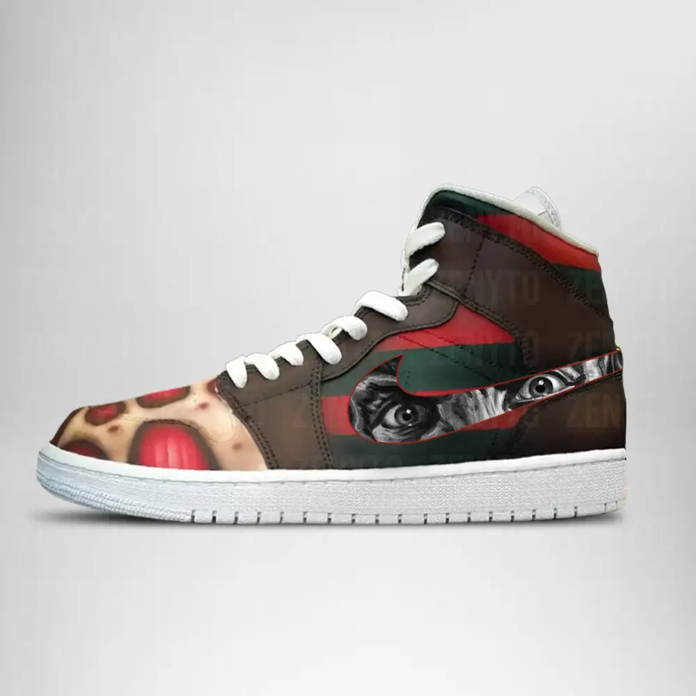 Freddy Krueger Halloween J1 High Top Shoes Version 3