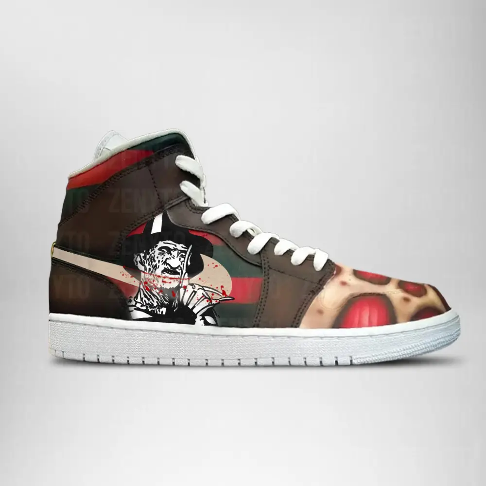 Freddy Krueger Halloween J1 High Top Shoes Version 4