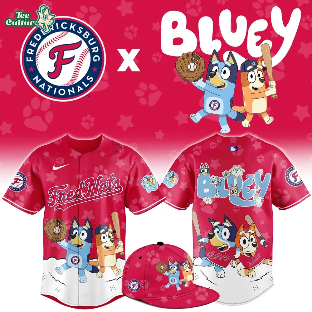 Fredericksburg Nationals Bluey Night Game Limited Jersey