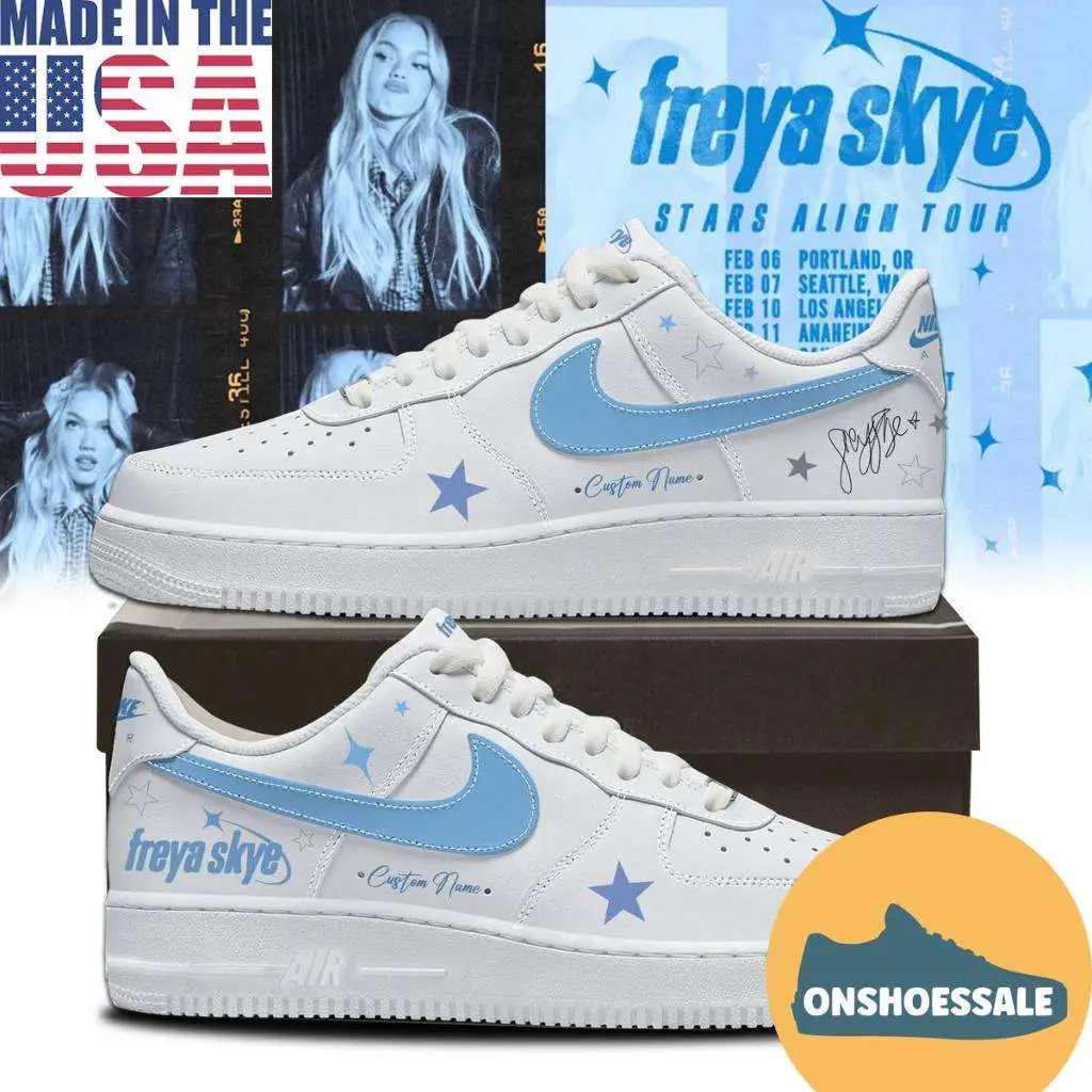 Freya Skye Stars Align Tour 2026 Custom Name Air Force 1 Shoes - Best Gift Shoes