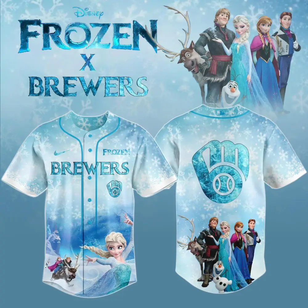Frozen X Brewers Ice Magic Jersey - Limited Edition For Disney Fans!
