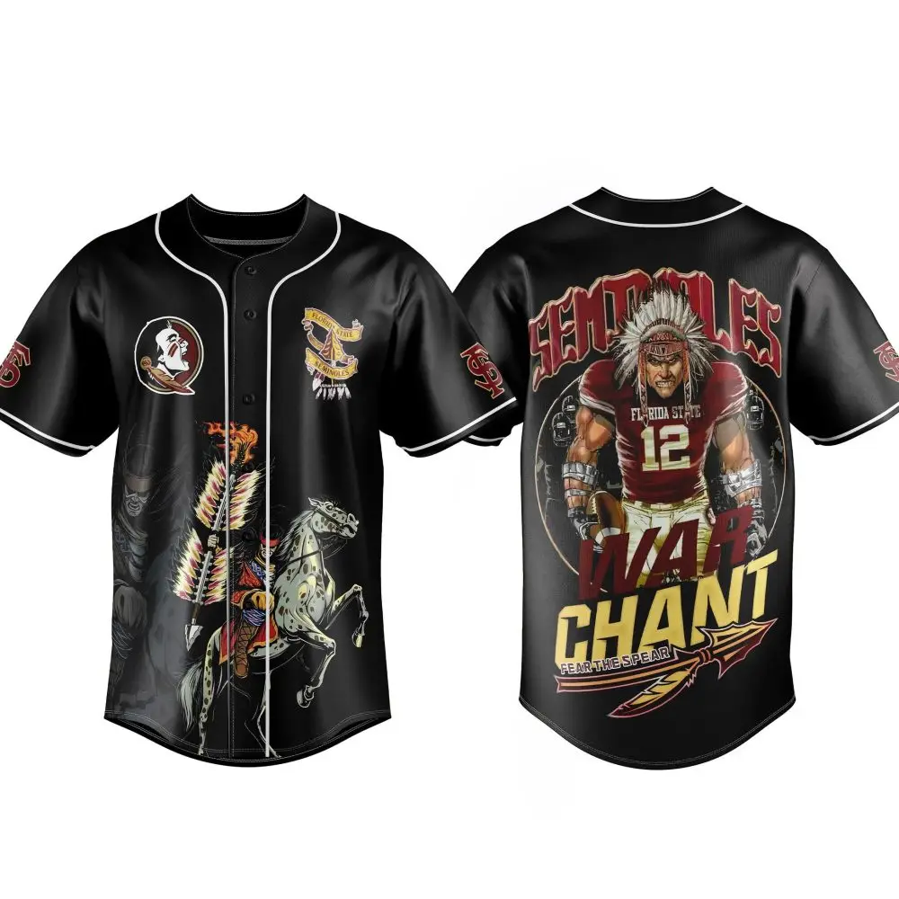 Fsu Seminoles War Chant Jersey - Unique Graphic Sports Fan Apparel