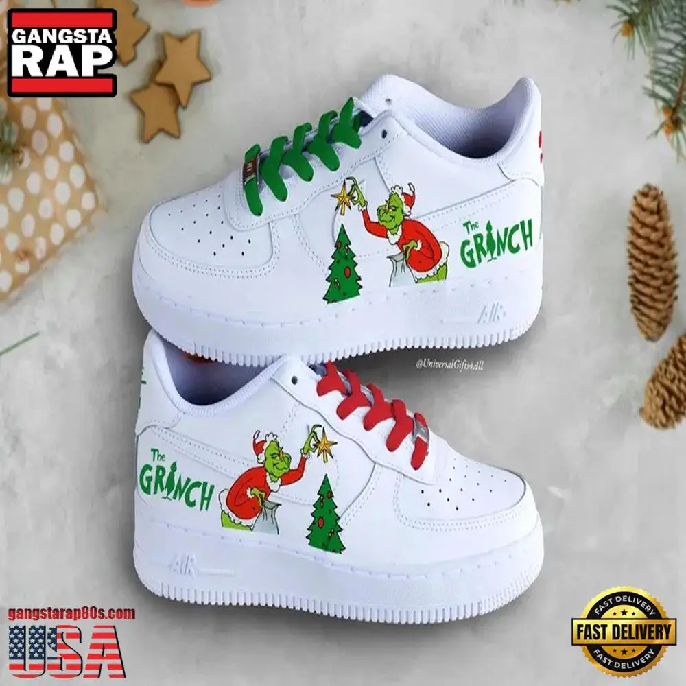 Funny The Grinch Air Force 1 Shoes Sneakers