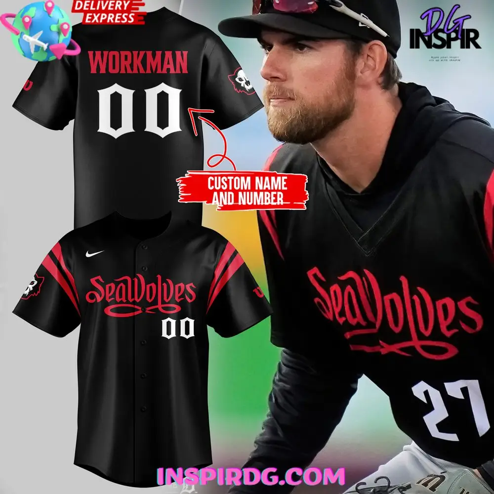 Gage Workman Seawolves Baseball Jersey Gage Workman Seawolves Baseball Jersey - Image 1