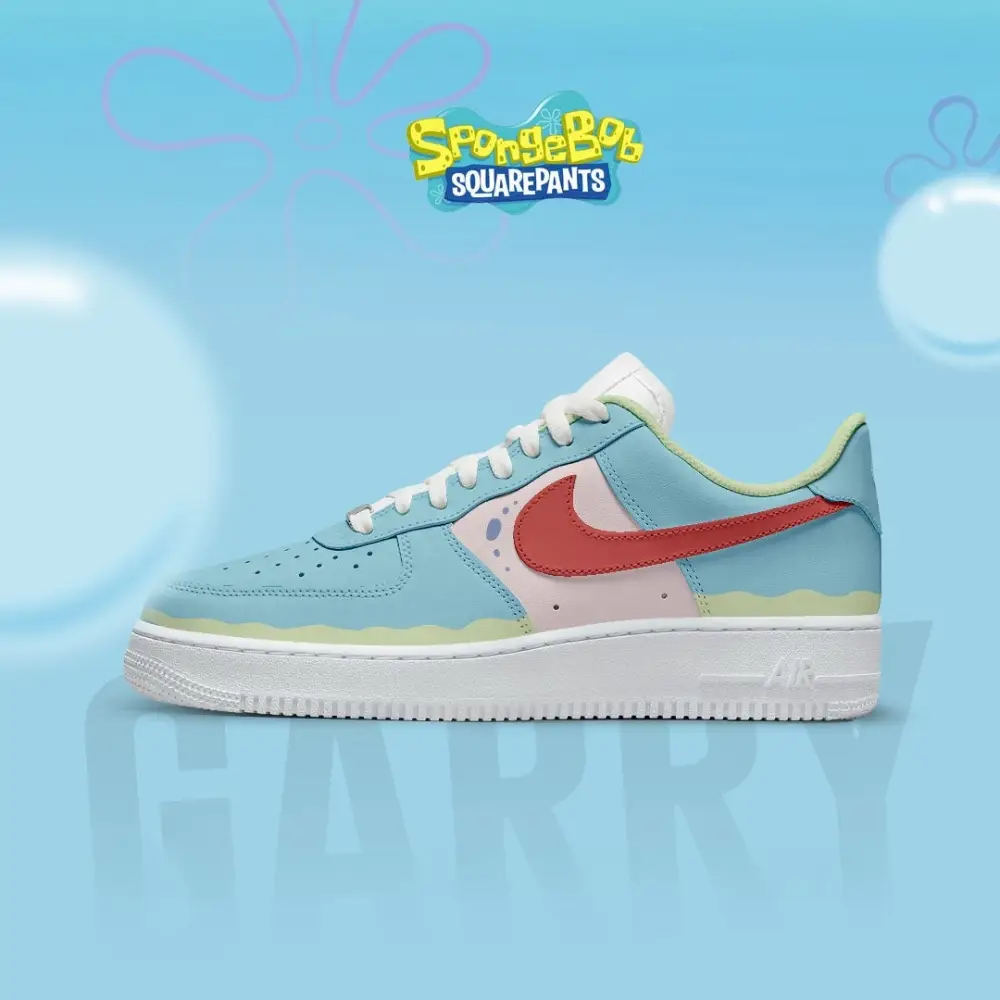 Garry Snail Spongebob Squarepants AF1 Shoes