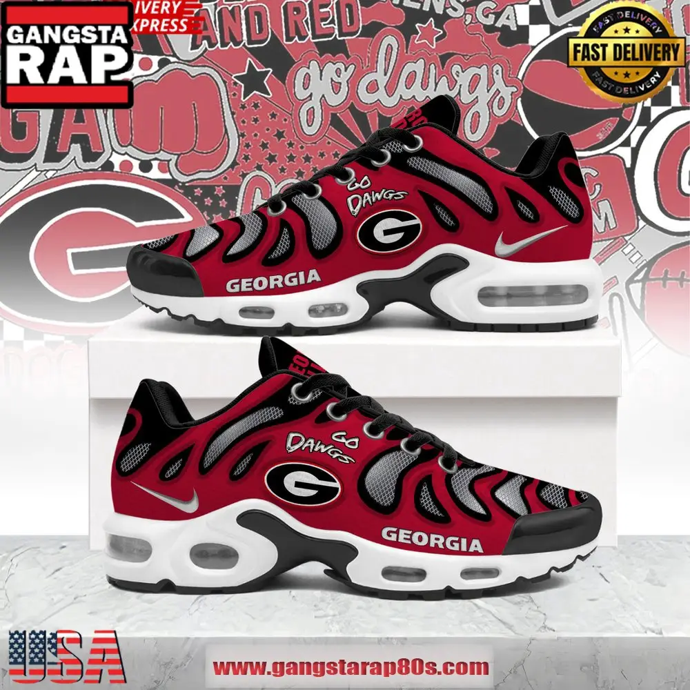 Georgia Bulldogs Go Dawgs Air Max Plus Shoes Running Sneakers