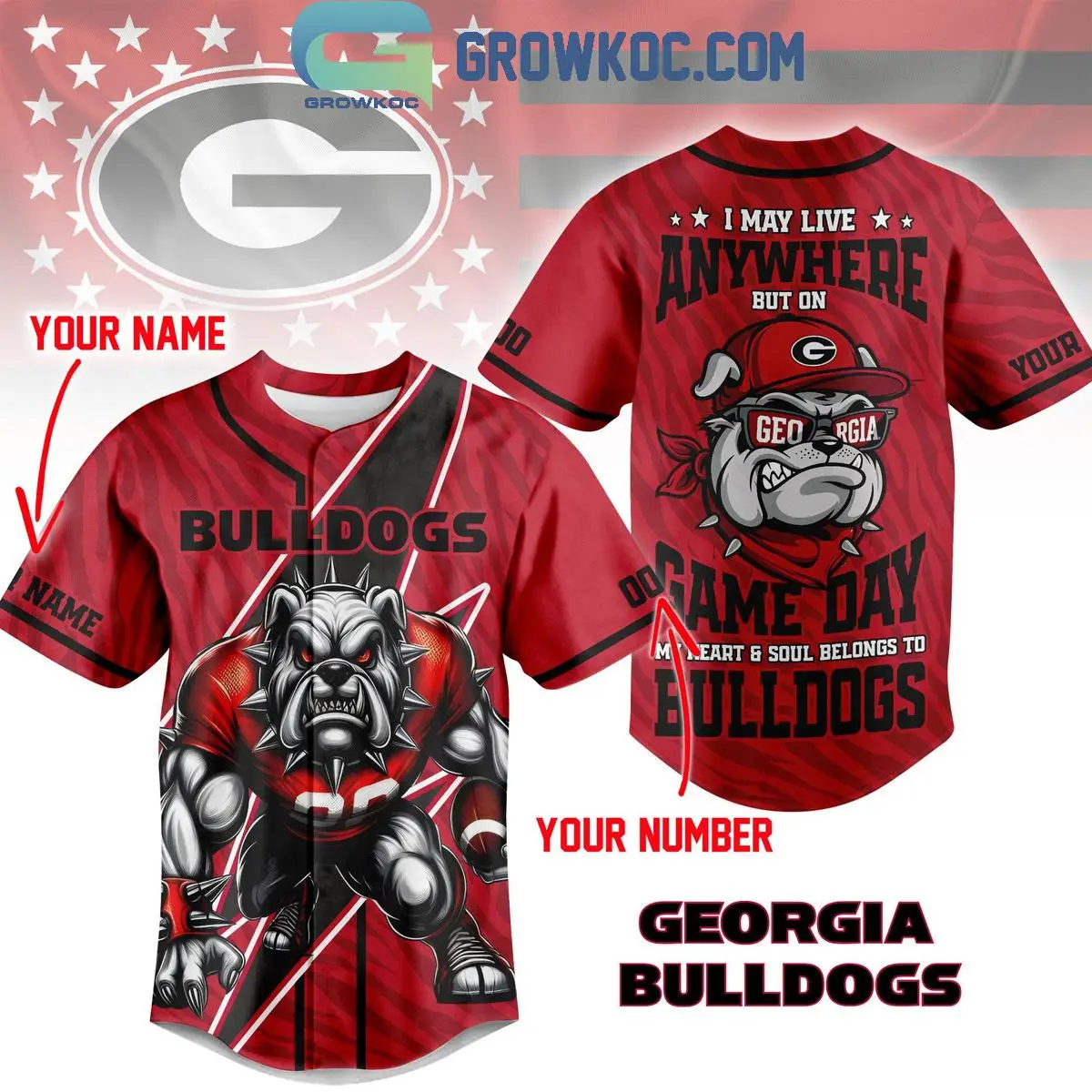 Georgia Bulldogs My Hearts & Soul Belongs To Bulldogs Jersey