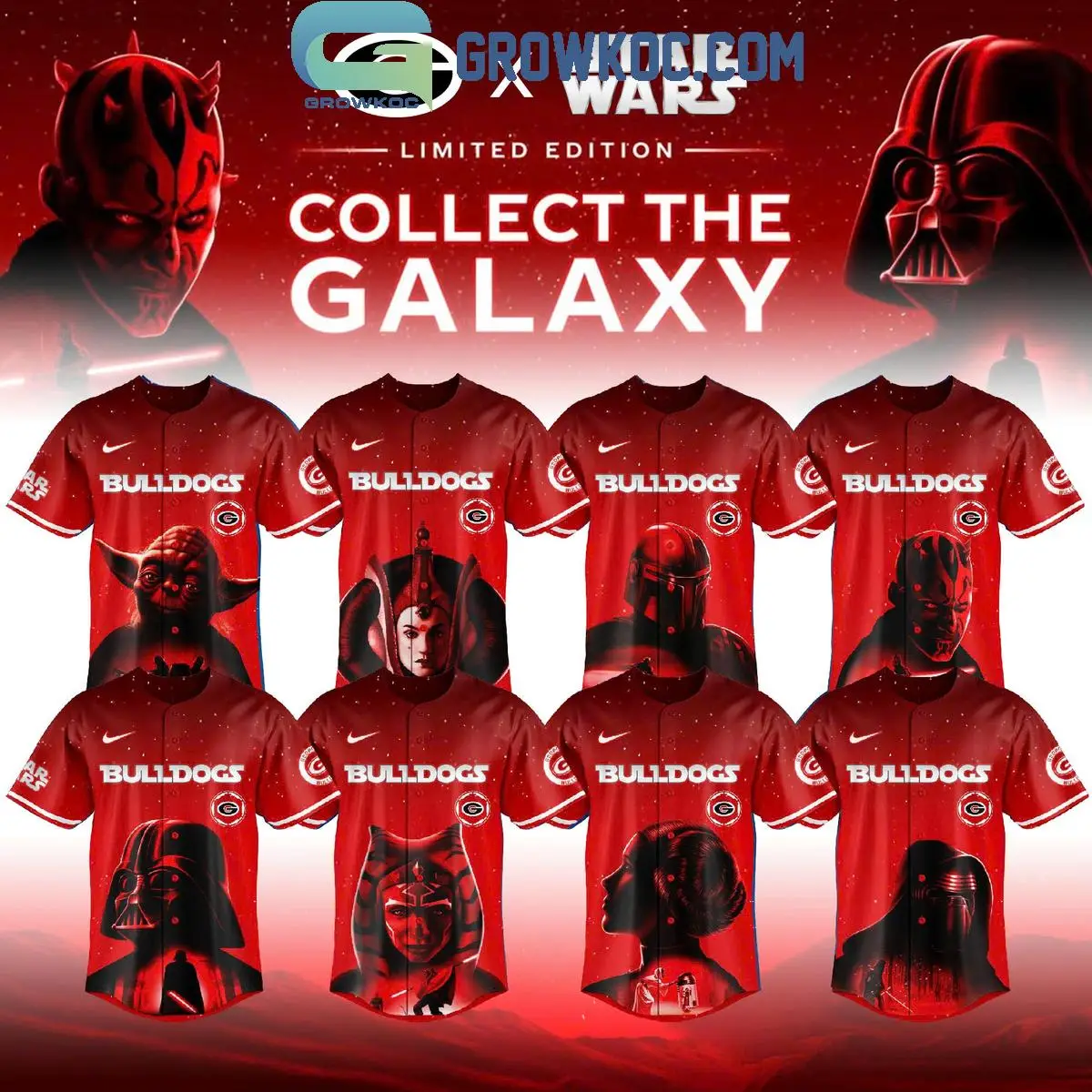 Georgia Bulldogs x Star Wars Collect The Galaxy 2025 Jersey