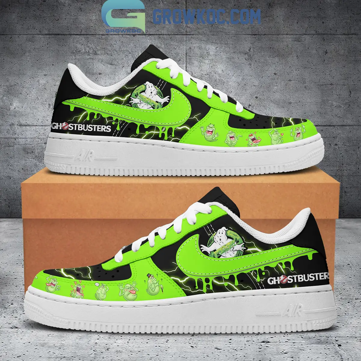 Ghostbusters Frozen Empire Slimer Fan Air Force 1 Shoes