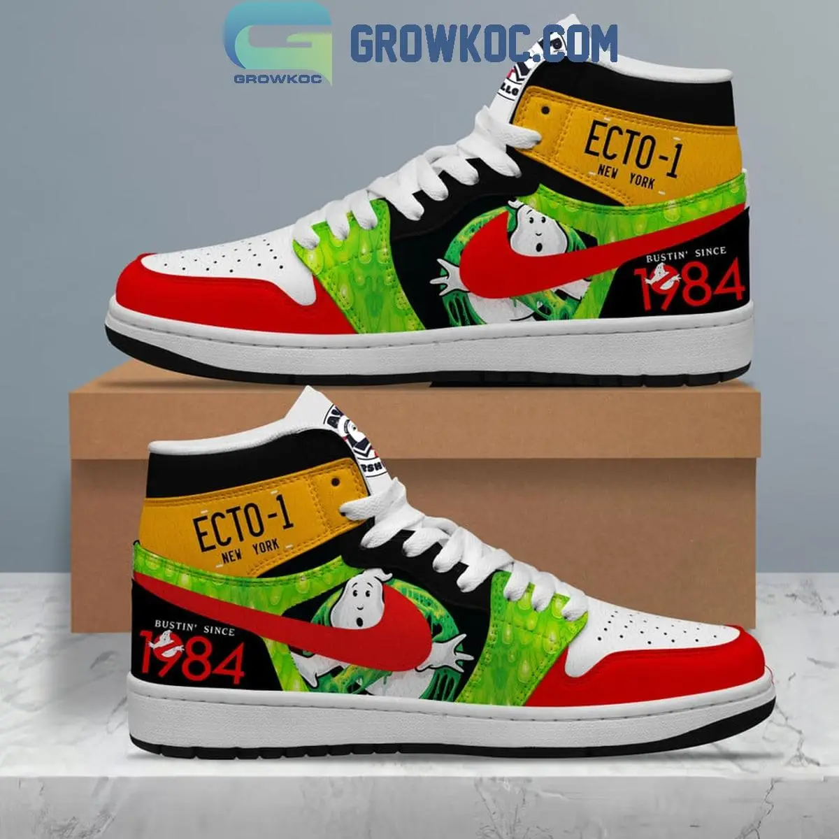 Ghostbusters Stay Puff Marshmallows Air Jordan 1 Shoes