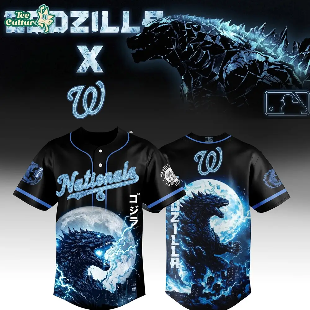 Godzilla Jersey, Nationals Jersey, Kaiju Apparel