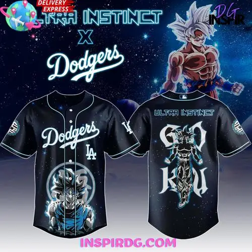Goku Ultra Instinct X Los Angeles Dodgers 2025 Baseball Jersey