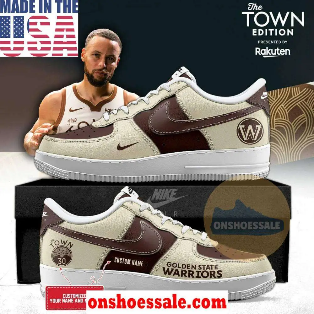 Golden State Warriors The Town Stephen Curry 30 Air Force 1 Shoes, Gift For Fans - Best Gift Shoes